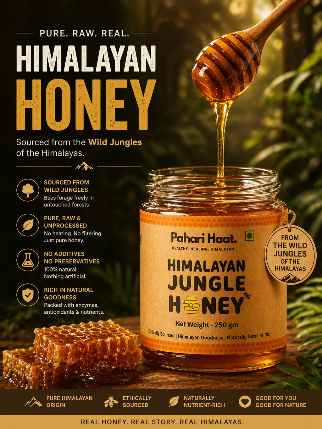 Best Honey in India – Pahari Haat Himalayan Jungle Honey Jar