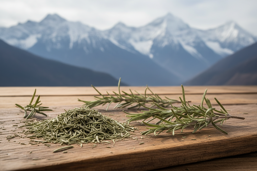 Himalayan rosemary dried leaves bulk supplier Uttarakhand