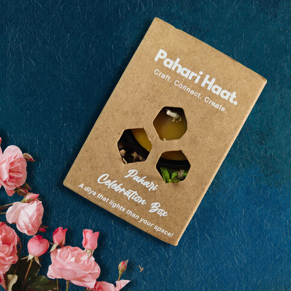 Compact eco-friendly Diya-Baati Mini Candle Gift Box — sustainable festive gifting idea