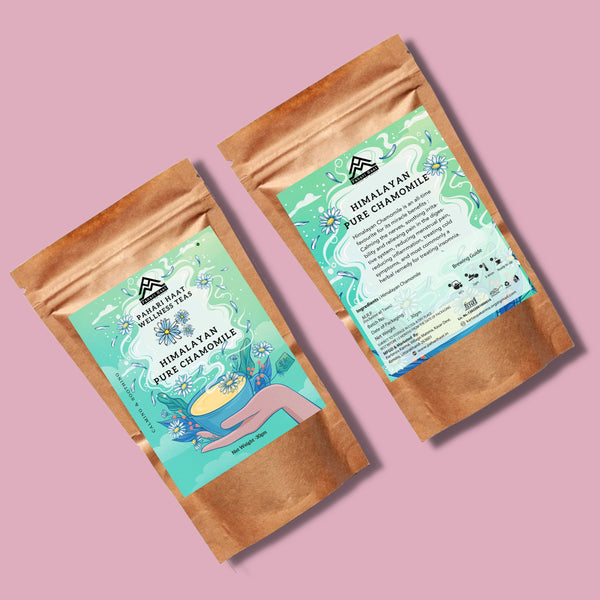 Cup of chamomile tea — soothing caffeine-free herbal infusion that promotes restful sleep.