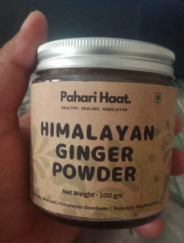 Himalayan Ginger Powder by Pahari Haat — pure herbal spice for immunity and digestion.