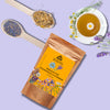 Chamomile and lavender flowers — natural calming ingredients in Pahari Haat herbal tea.