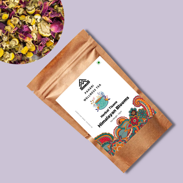 Floral herbal tea shared between two cups — relaxing and romantic tea ritual for calm moments.