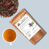Eco-friendly pack of Pahari Haat Himalayan Rhododendron Tulsi Tea — wildcrafted herbal tea.