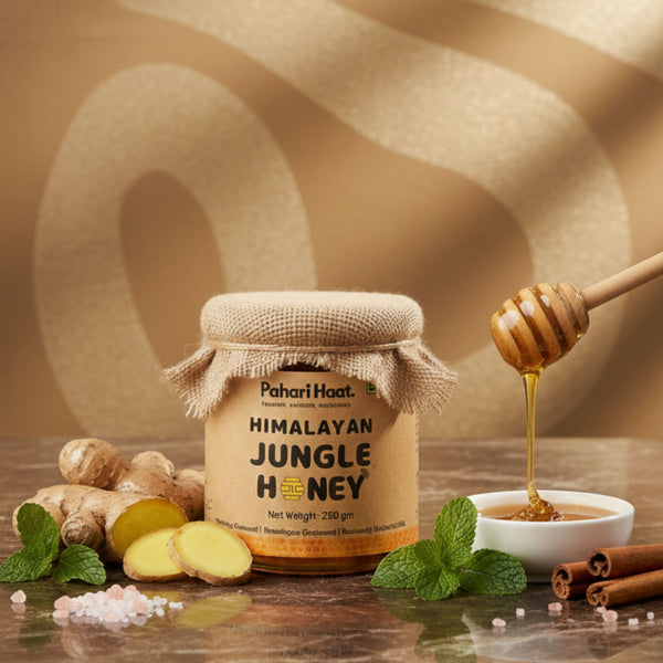 Pahari Haat Himalayan Jungle Honey — raw never heated wildflower honey Uttarakhand