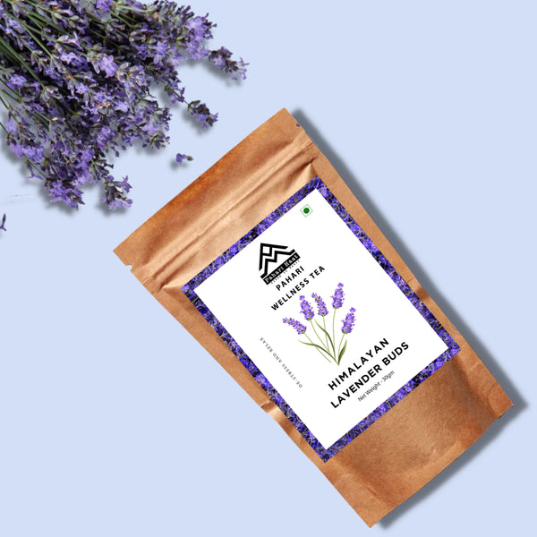 Himalayan Lavender Buds by Pahari Haat — naturally dried Himalayan blooms for relaxation and wellness.
