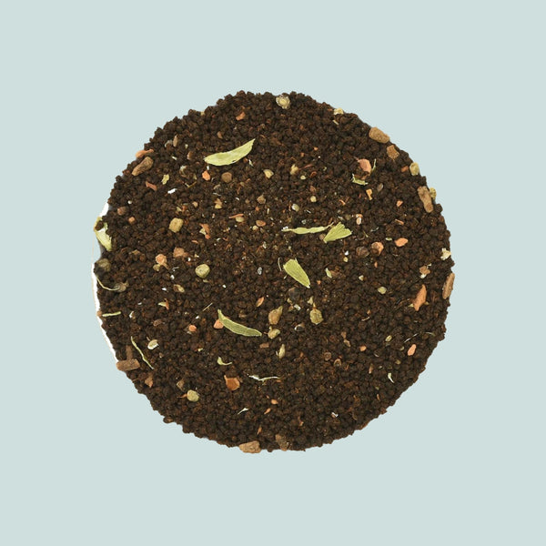 Cup of strong aromatic Pahari Masala Chai — authentic Indian tea rich in flavor and spice.