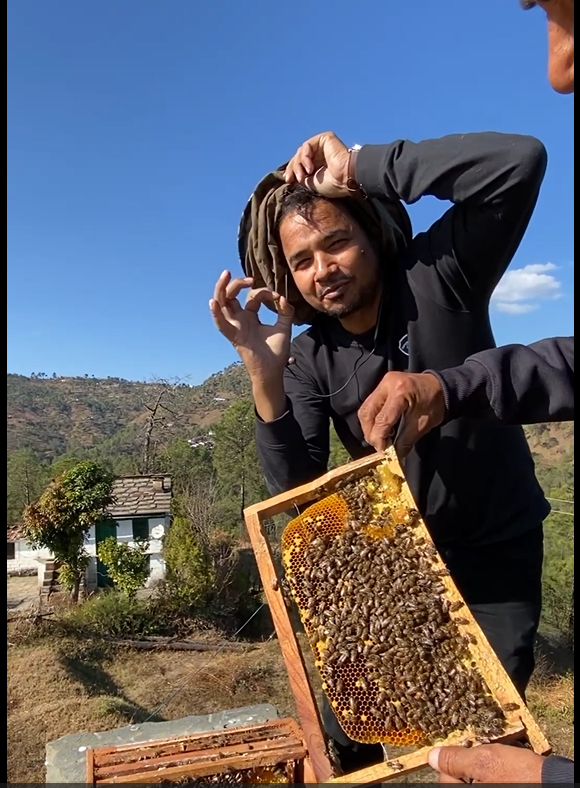 Raw honey from Uttarakhand — 100% unprocessed never heated natural enzymes intact Pahari Haat