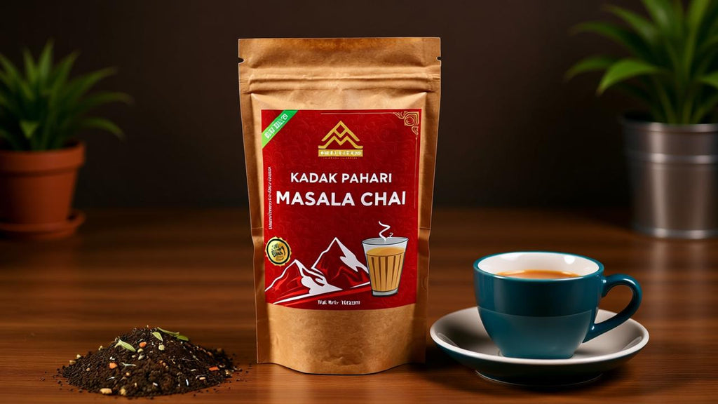 Masala Tea is a traditional Indian spiced tea brewed with strong tea leaves and natural spices such as ginger, cardamom, cloves, cinnamon, and black pepper.