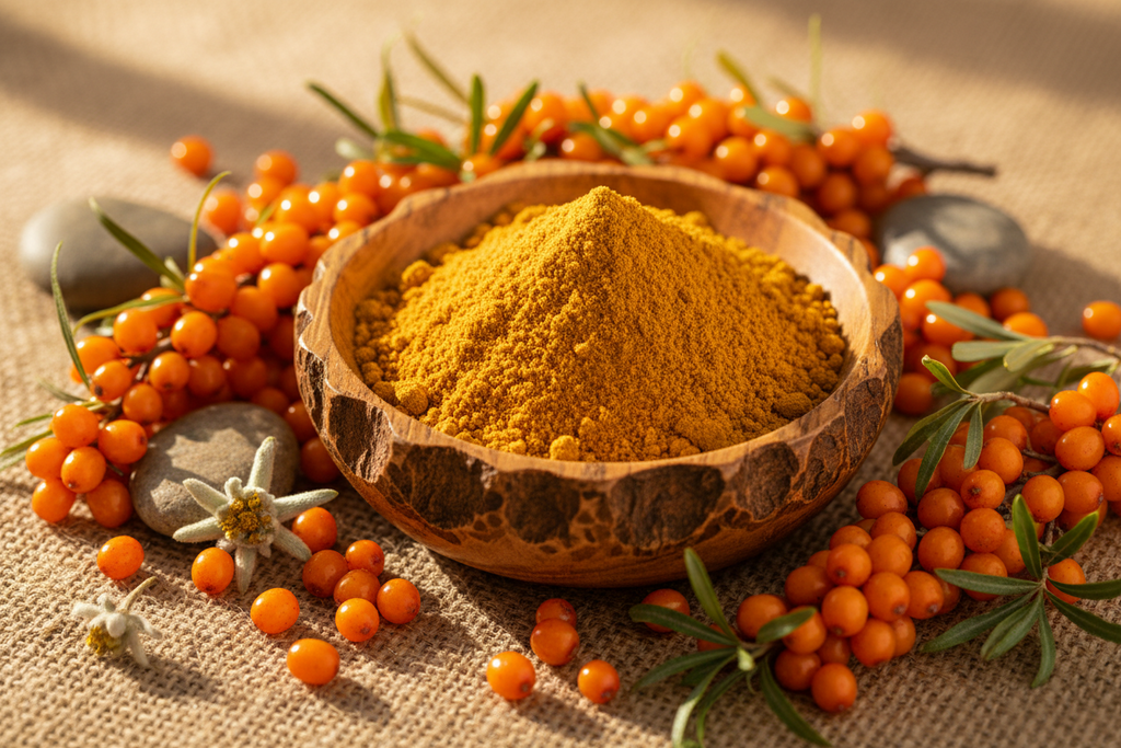 Whole Berry Sea Buckthorn Powder vs Skin Only Powder