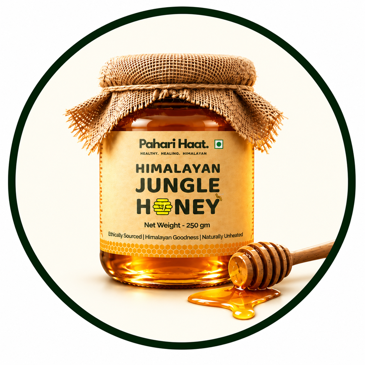 Bottle — Pahari Haat Himalayan Jungle Honey jar