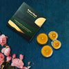 Beeswax diyas glowing warmly — natural eco-conscious lighting for rituals and meditation.