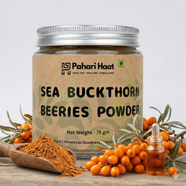 Pahari Haat Sea Buckthorn Berry Powder 75g — wild Ladakh harvest