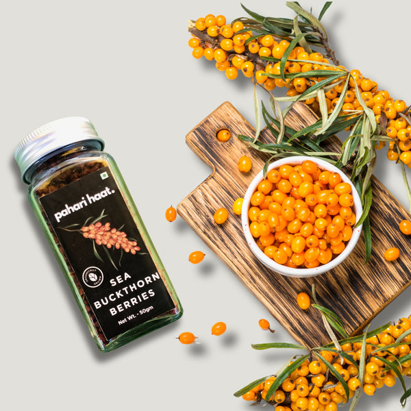 Sea buckthorn tea or smoothie — daily natural supplement for immunity, skin glow, and energy.